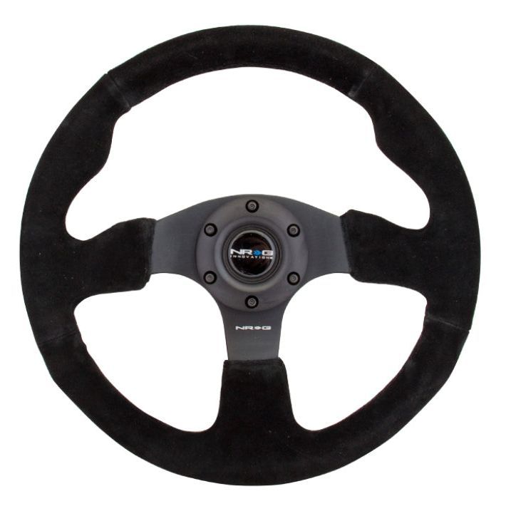 NRG RST-012S - NRGRST-012S - NRG Reinforced Steering Wheel (320mm) Suede w/Black Stitch - Shipped in Europe - Tuningsupply.com