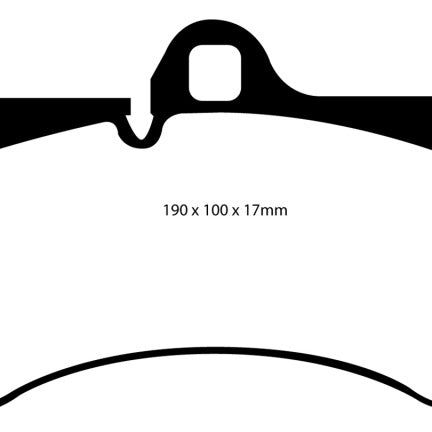 EBC DP41521R - EBCDP41521R - EBC 04-07 Porsche Cayenne 3.2 Yellowstuff Front Brake Pads - Shipped in Europe - Tuningsupply.com