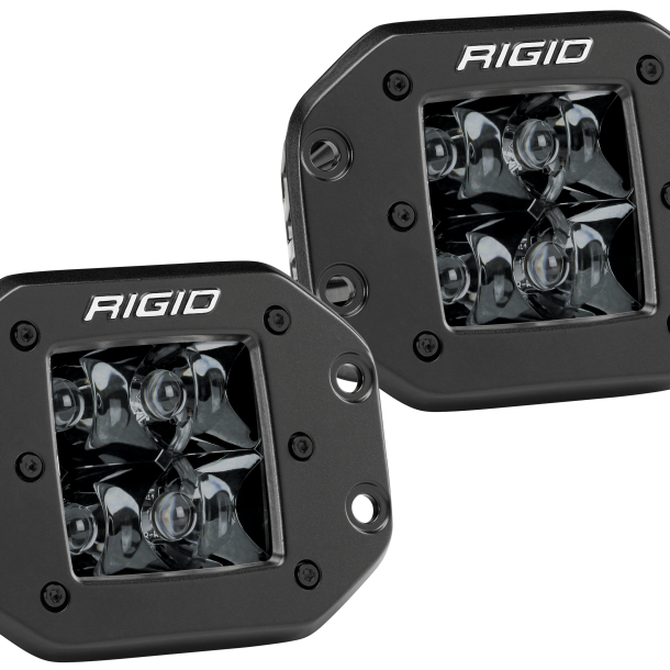 Rigid Industries 212213BLK - RIG212213BLK - Rigid Industries D2 - Midnight Edition Flush Mount Spot Lights - Shipped in Europe - Tuningsupply.com