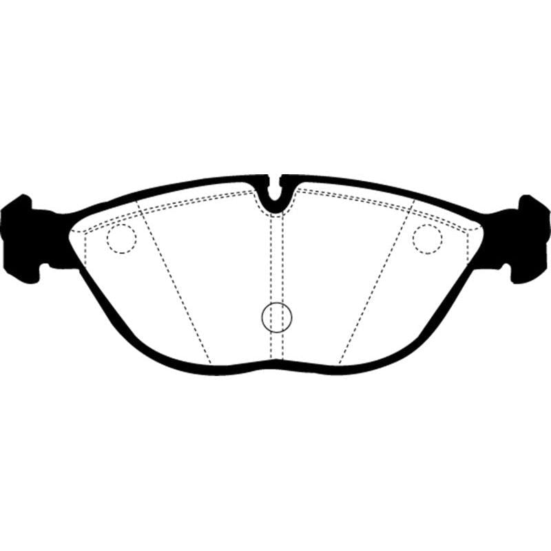 EBC DP31035C - EBCDP31035C - EBC 04-06 Audi TT Quattro 3.2 Redstuff Front Brake Pads - Shipped in Europe - Tuningsupply.com