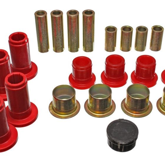 Energy Suspension 5.3124R - ENG5.3124R - Energy Suspension 94-01 Ram 1500 / 94-02 Ram 2500/3500 2WD Red Front Control Arm Bushing Set - Shipped in Europe - Tuningsupply.com