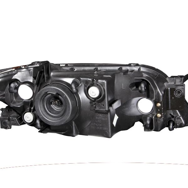 ANZO 121107 - ANZ121107 - ANZO 2001-2003 Mazda Protege Crystal Headlights Black - Shipped in Europe - Tuningsupply.com