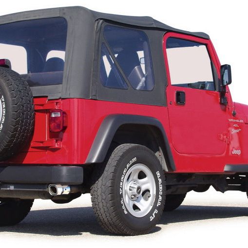 Borla 14924 - BOR14924 - Borla 00-06 Jeep Wrangler Sport/SE/X/Rubicon Sahara 2.5L/4cyl 4.0L/6cyl SS Catback Exhaust - Shipped in Europe - Tuningsupply.com