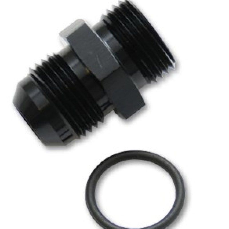 Vibrant 16818 - VIB16818 - Vibrant -3AN Male Flare to -4 ORB Male Straight Adapter w/O-Ring - Anodized Black - Shipped in Europe - Tuningsupply.com