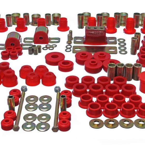Energy Suspension 3.18123R - ENG3.18123R - Energy Suspension 63-82 Chevrolet Corvette Red Hyper-flex Master Bushing Set - Shipped in Europe - Tuningsupply.com