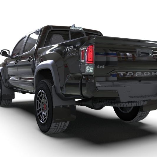 Rally Armor MF94-BLK-GRY - RALMF94-BLK-GRY - Rally Armor 16-23 Toyota Tacoma Gen 3 Black Mud Flap w/Grey Logo - Shipped in Europe - Tuningsupply.com
