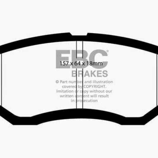 EBC DP31583C - EBCDP31583C - EBC 16-21 Subaru WRX 2.0T (Excl 2022+ Models) Redstuff Front Brake Pads - Shipped in Europe - Tuningsupply.com
