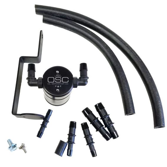 J&L 3019P-B - JLT3019P-B - J&L 99-04 Ford Mustang GT Passenger Side Oil Separator 3.0 - Black Anodized - Shipped in Europe - Tuningsupply.com