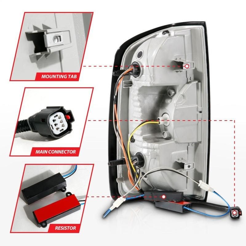 ANZO 311432 - ANZ311432 - ANZO 15-21 Chevrolet Colorado Full LED Tail Lights w/ Red Lightbar Black Housing Clear Lens - Shipped in Europe - Tuningsupply.com