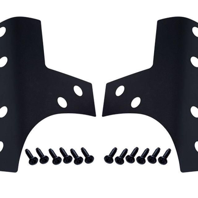 Kentrol 80074 - KEN80074 - Kentrol 07-18 Jeep Wrangler JK Windshield Support Overlays Pair - Textured Black - Shipped in Europe - Tuningsupply.com