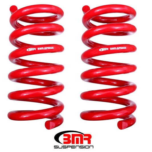 BMR Suspension SP085R - BMRSP085R - BMR 15-17 S550 Mustang Rear Handling Version Lowering Springs - Red - Shipped in Europe - Tuningsupply.com