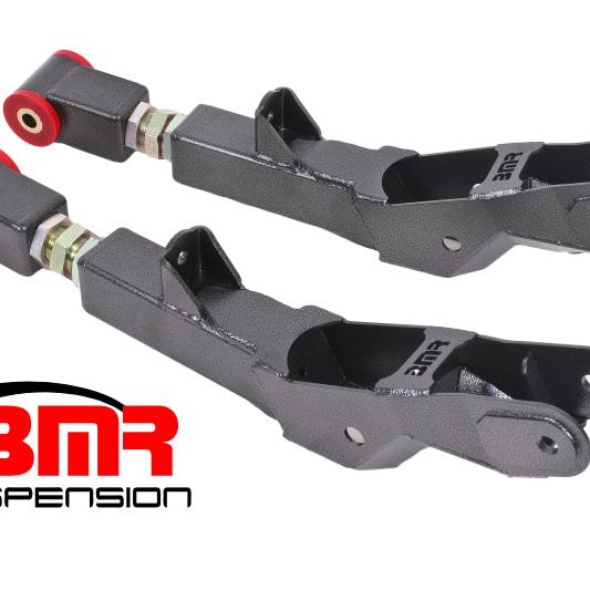 BMR Suspension TCA029H - BMRTCA029H - BMR 10-15 5th Gen Camaro Rear Lower Control Arms On-Car Adj. (Polyurethane) - Black Hammertone - Shipped in Europe - Tuningsupply.com