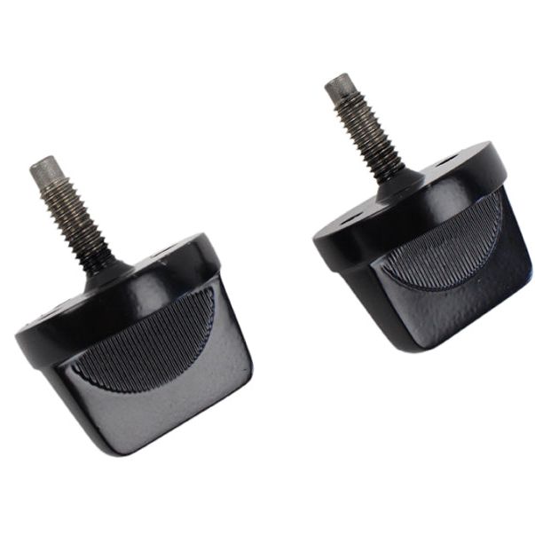 Kentrol 50510 - KEN50510 - Kentrol 76-95 Jeep CJ/Wrangler YJ Windshield Knobs Pair - Powdercoat Black - Shipped in Europe - Tuningsupply.com