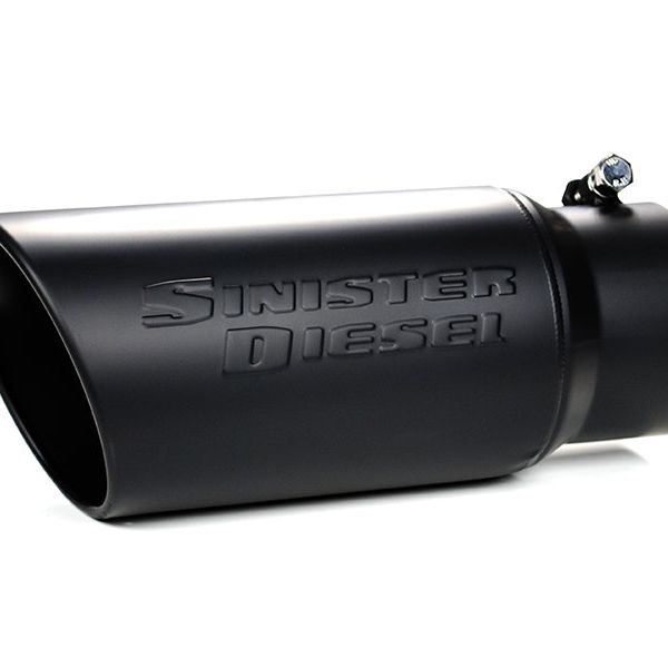 Sinister Diesel SD-4-5-BLK - SINSD-4-5-BLK - Sinister Diesel Universal Black Ceramic Coated Stainless Steel Exhaust Tip (4in to 5in) - Shipped in Europe - Tuningsupply.com