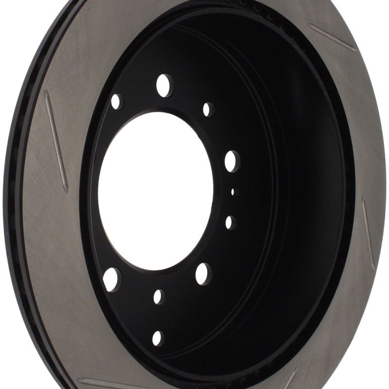 Stoptech 126.44157SL - STO126.44157SL - StopTech Power Slot 08-09 Lexus LX450/470/570 / 07-09 Toyota Tundra Slotted Left Rear Rotor - Shipped in Europe - Tuningsupply.com