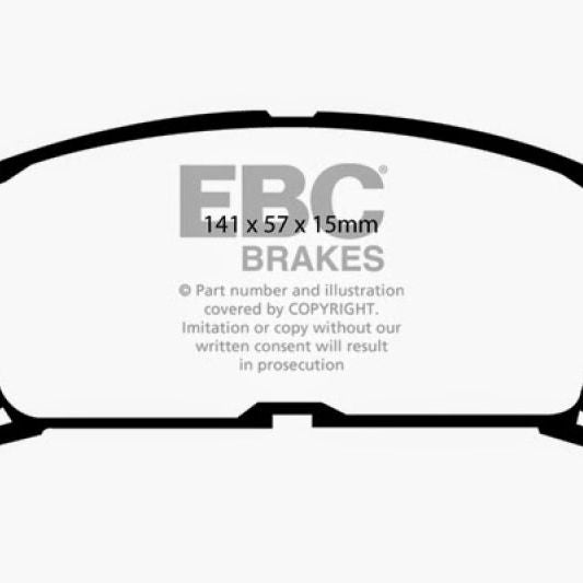 EBC DP4995R - EBCDP4995R - EBC 93-95 Toyota MR2 2.0 Turbo Yellowstuff Front Brake Pads - Shipped in Europe - Tuningsupply.com