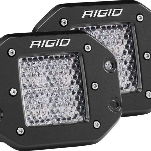 Rigid Industries 212513 - RIG212513 - Rigid Industries Dually - Flush Mount - 60 Deg. Lens - Set of 2 - Shipped in Europe - Tuningsupply.com