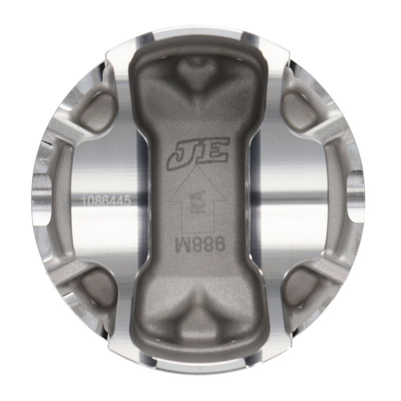 JE Pistons 346348 - JEP346348 - JE Pistons Nissan VR30DDTT 86mm Bore 10.2:1 CR -3cc Dish - Set of 6 - Shipped in Europe - Tuningsupply.com