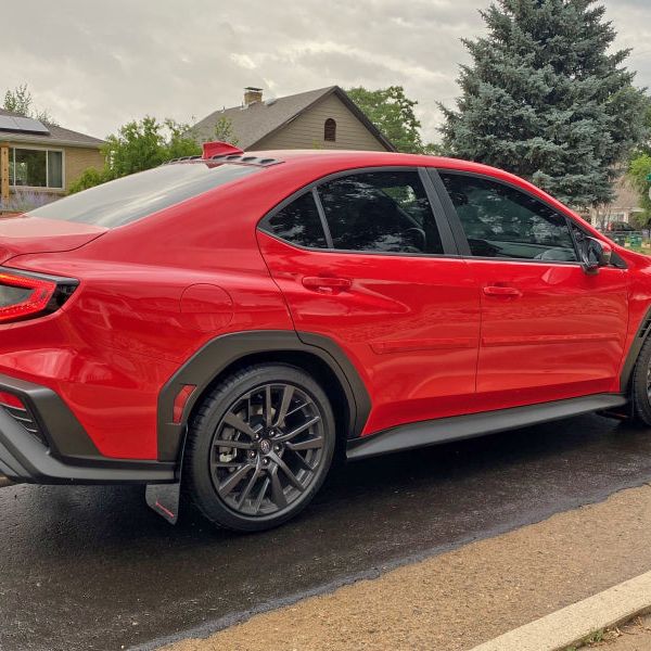 Rally Armor MF92-UR-BLK/RD - RALMF92-UR-BLK/RD - Rally Armor 22-25 Subaru WRX Black UR Mud Flap w/Red Logo - Shipped in Europe - Tuningsupply.com