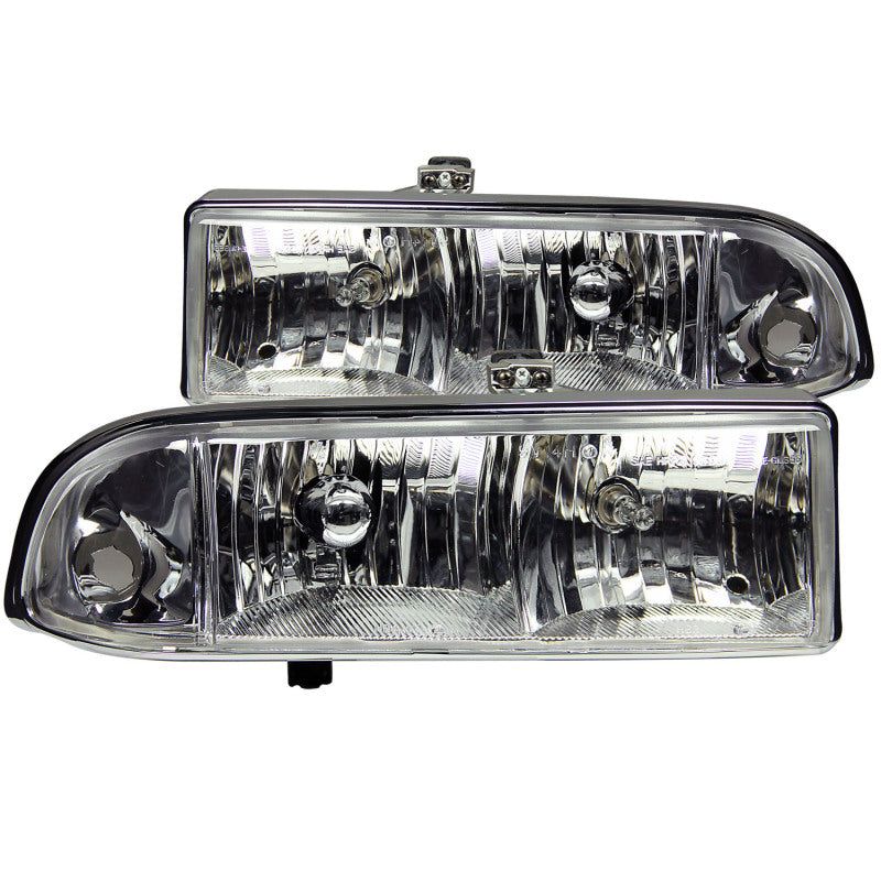 ANZO 111014 - ANZ111014 - ANZO 1998-2005 Chevrolet S-10 Crystal Headlights Chrome - Shipped in Europe - Tuningsupply.com