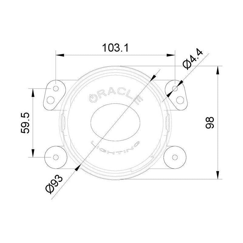 ORACLE Lighting 5846-332 - ORL5846-332 - Oracle Jeep Wrangler JK/JL/JT High Performance W LED Fog Lights - ColorSHIFT - Dynamic - Shipped in Europe - Tuningsupply.com