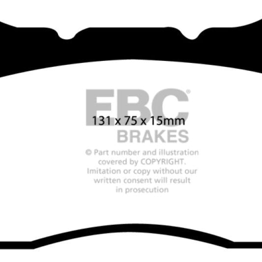 EBC DP51210NDX - EBCDP51210NDX - EBC 17-21 Honda Civic Type-R (FK8) Bluestuff Front Brake Pads - Shipped in Europe - Tuningsupply.com
