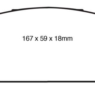 EBC DP61837 - EBCDP61837 - EBC 10+ Lexus RX350 3.5 (Japan) Greenstuff Front Brake Pads - Shipped in Europe - Tuningsupply.com