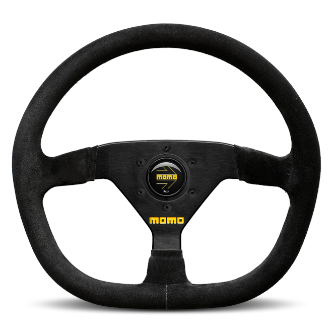 MOMO R1988/35S - MOMR1988/35S - Momo MOD88 Steering Wheel 350 mm - Black Suede/Black Spokes - Shipped in Europe - Tuningsupply.com