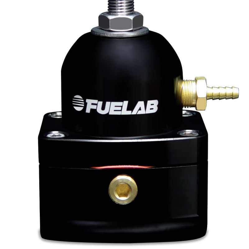 Fuelab 51501-1 - FLB51501-1 - Fuelab 515 EFI Adjustable FPR 25-90 PSI (2) -10AN In (1) -6AN Return - Black - Shipped in Europe - Tuningsupply.com