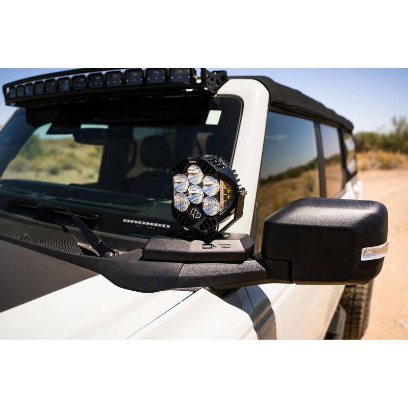 DV8 Offroad LBBR-02 - DVELBBR-02 - DV8 21-22 Ford Bronco A-Pillar Pod Light Mounts - Shipped in Europe - Tuningsupply.com