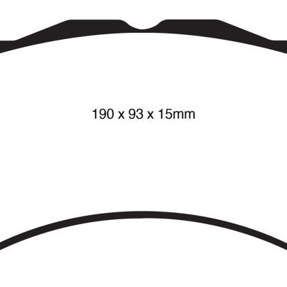 EBC DP31853C - EBCDP31853C - EBC 16+ Cadillac ATS-V 3.6 Twin Turbo Redstuff Front Brake Pads - Shipped in Europe - Tuningsupply.com