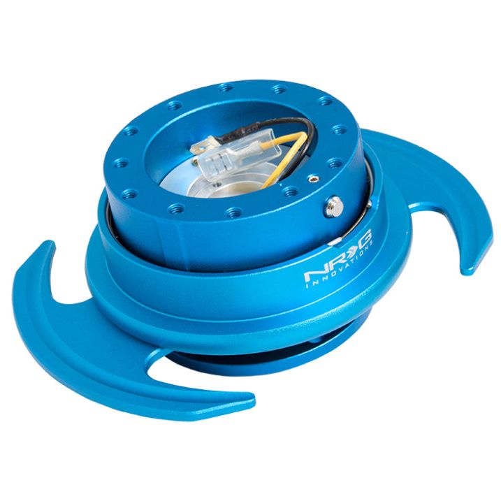 NRG SRK-650BL - NRGSRK-650BL - NRG Quick Release Kit Gen 3.0 - Blue Body / Blue Ring w/Handles - Shipped in Europe - Tuningsupply.com