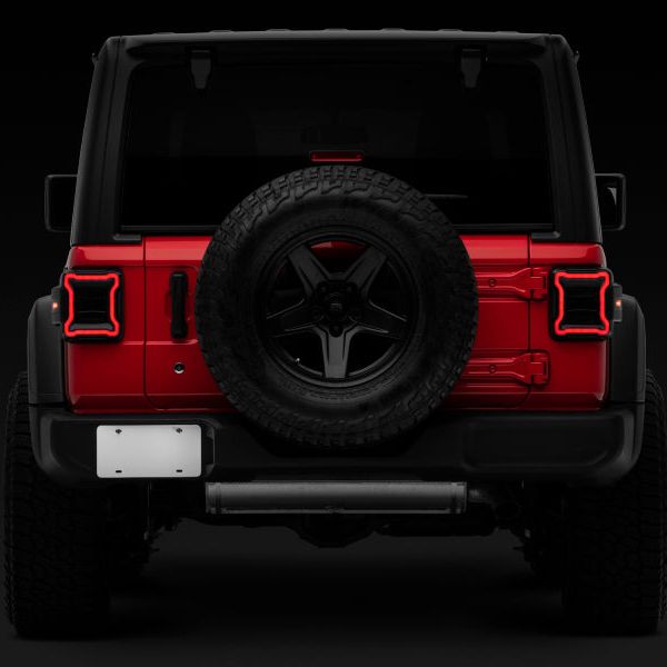 Raxiom J133942-JL - RAXJ133942-JL - Raxiom 18-22 Jeep Wrangler JL LED Tail Lights- Black Housing (Smoked Lens) - Shipped in Europe - Tuningsupply.com