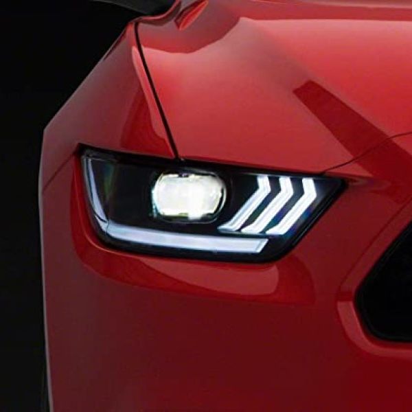 Raxiom 407055 - RAX407055 - Raxiom 15-17 Ford Mustang Projector Headlights OEM HID Bulbs- Black Housing (Clear Lens) - Shipped in Europe - Tuningsupply.com