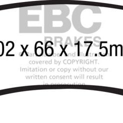 EBC DP61885 - EBCDP61885 - EBC 15+ Cadillac Escalade Ext/Esv 6.2 2WD Greenstuff Front Brake Pads - Shipped in Europe - Tuningsupply.com