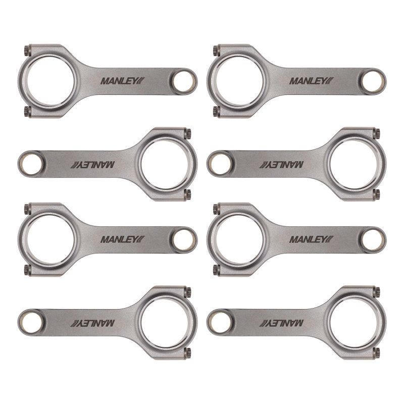 Manley Performance 14051R-8 - MAN14051R-8 - Manley Chevy Small Block LS-1 6.125in H Beam w/ ARP 2000 Connecting Rod Set - Shipped in Europe - Tuningsupply.com