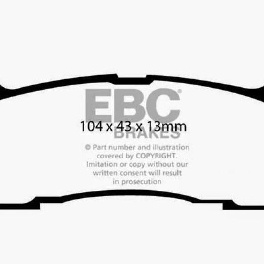EBC DP31003C - EBCDP31003C - EBC 97-02 Ford Escort 2.0 Redstuff Rear Brake Pads - Shipped in Europe - Tuningsupply.com