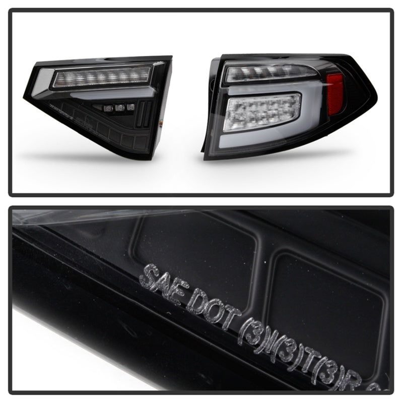SPYDER 5086730 - SPY5086730 - Spyder 08-14 Subara Impreza WRX Hatchback LED Tail Lights Seq Signal Black ALT-YD-SI085D-SEQ-BK - Shipped in Europe - Tuningsupply.com
