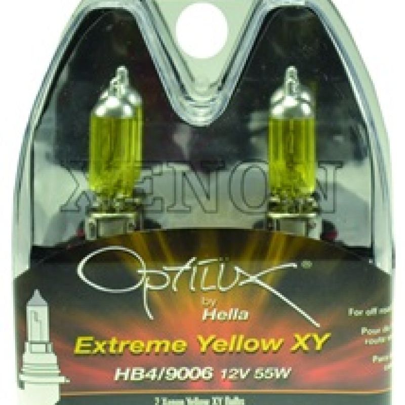 Hella LAH71070602 - HELLAH71070602 - Hella Optilux HB4 9006 12V/55W XY Xenon Yellow Bulb - Shipped in Europe - Tuningsupply.com