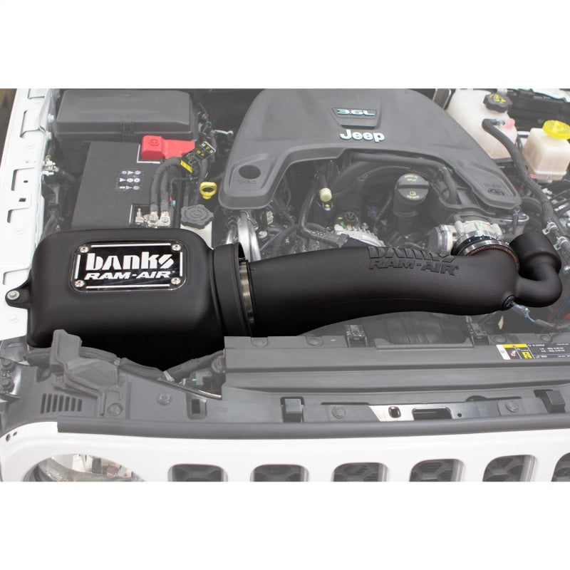 Banks Power 41843-D - GBE41843-D - Banks Power 18-20 Jeep 3.6L Wrangler (JL) Ram-Air Intake System - Dry Filter - Shipped in Europe - Tuningsupply.com