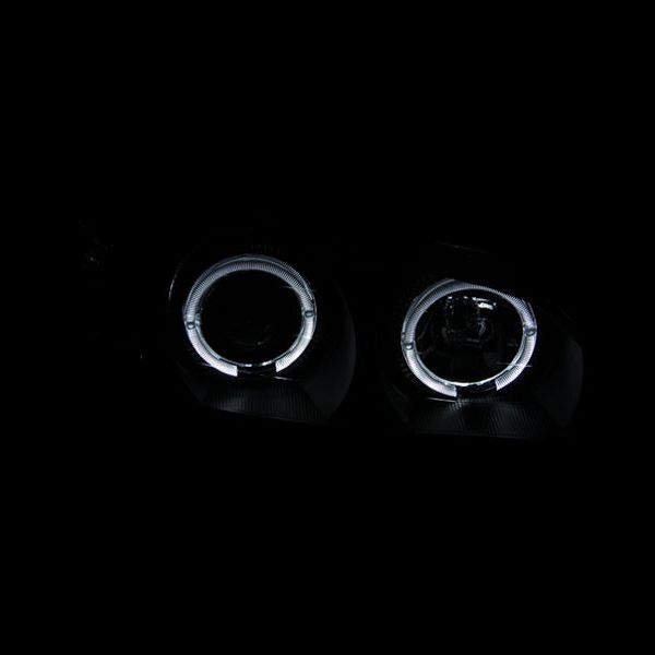 ANZO 121077 - ANZ121077 - ANZO 2000-2004 Infiniti I30 Projector Headlights w/ Halo Black - Shipped in Europe - Tuningsupply.com