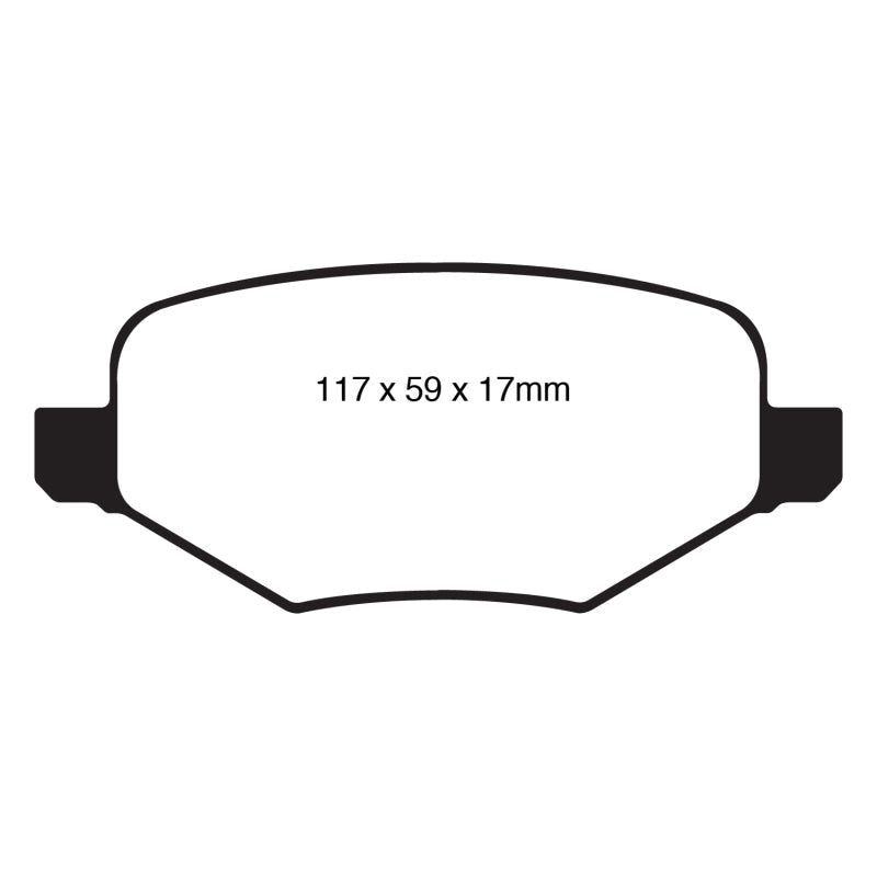 EBC DP41826R - EBCDP41826R - EBC 11-14 Ford Edge 2.0 Turbo Yellowstuff Rear Brake Pads - Shipped in Europe - Tuningsupply.com