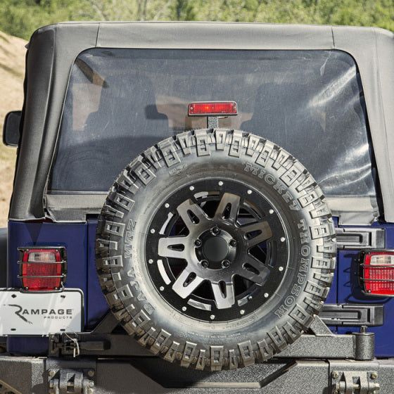 Rampage 99635 - RAM99635 - Rampage 04-06 Jeep Wrangler(TJ) Unlimited OEM Replacement Soft Upper Doors - Black Denim - Shipped in Europe - Tuningsupply.com