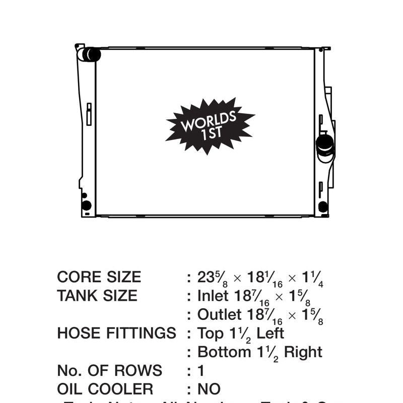 CSF 7001 - CSF7001 - CSF 2006 BMW 325 / 07-09 BMW 328 / 06-10 BMW 330 / 09-10 BMW Z4 Radiator - Shipped in Europe - Tuningsupply.com