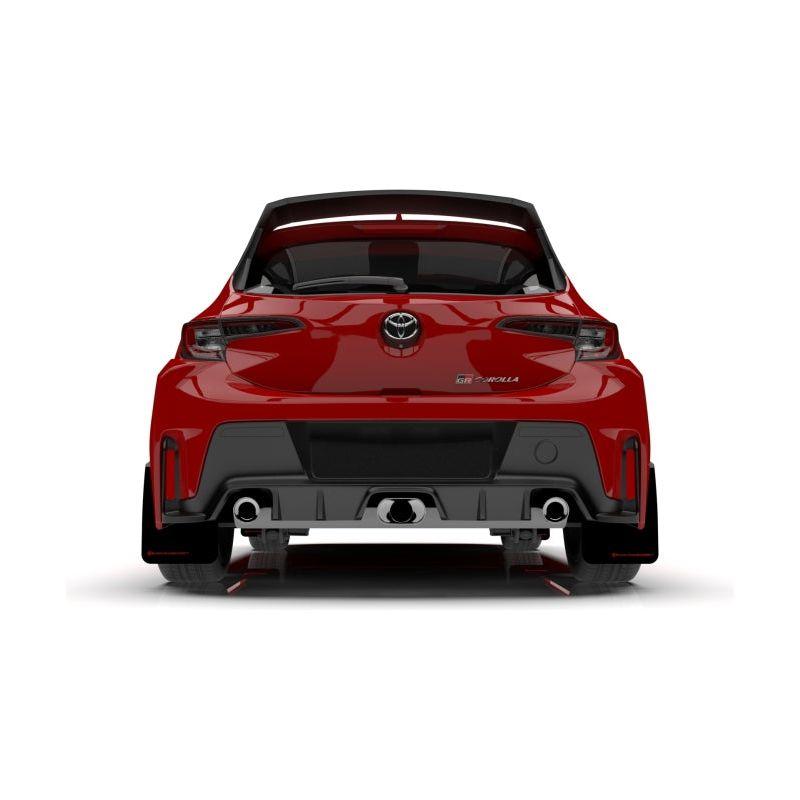 Rally Armor MF89-UR-BLK-RD - RALMF89-UR-BLK-RD - Rally Armor 23-25 Toyota GR Corolla Black UR Mud Flap w/Red Logo - Shipped in Europe - Tuningsupply.com