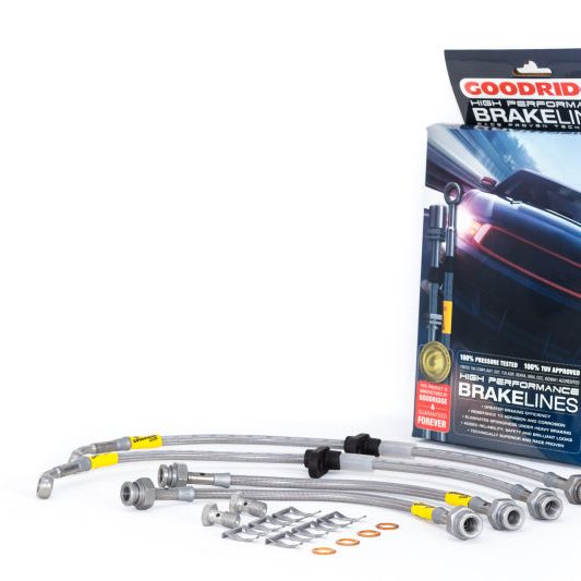 Goodridge 20019 - GRI20019 - Goodridge 96-00 Honda Civic CX/DX/HX w/ Small Front Rotors SS Brake Lines - Shipped in Europe - Tuningsupply.com
