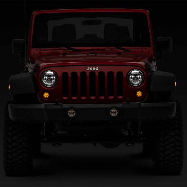 Raxiom J108040 - RAXJ108040 - Raxiom 07-18 Jeep Wrangler JK Axial Series LED Amber Turn Signals (Smoked) - Shipped in Europe - Tuningsupply.com