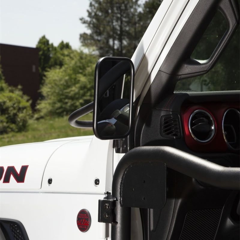 Rugged Ridge 11025.24 - RUG11025.24 - Rugged Ridge 18-20 Jeep Wrangler JL/JT Rectangular Trail Mirror - Shipped in Europe - Tuningsupply.com