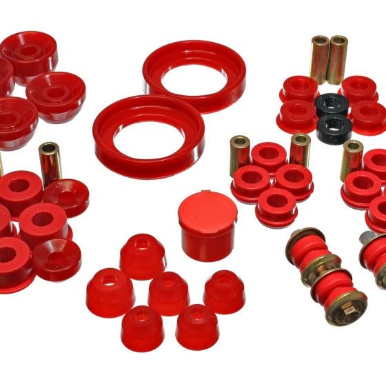Energy Suspension 16.18108R - ENG16.18108R - Energy Suspension 90-93 Honda Accord/Odyssey Red Hyper-Flex Master Bushing Set - Shipped in Europe - Tuningsupply.com