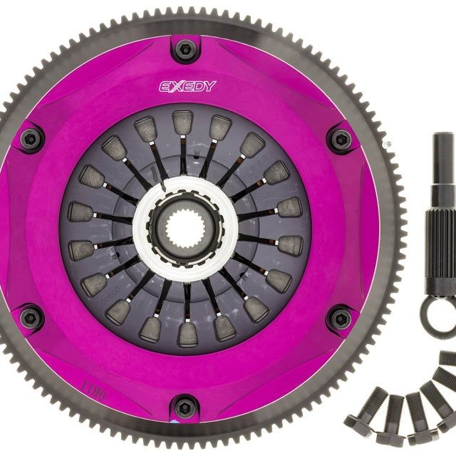 Exedy NM042SD - EXENM042SD - Exedy 1993-1994 Nissan Skyline GTR L6 Hyper Twin Cerametallic Clutch Sprung Center Disc Pull Type - Shipped in Europe - Tuningsupply.com